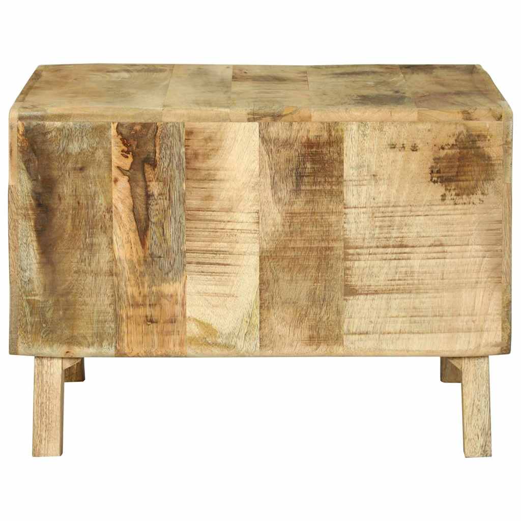 Sofabord Brun 50 x 50 x 35 cm Massivt ru mangotræ