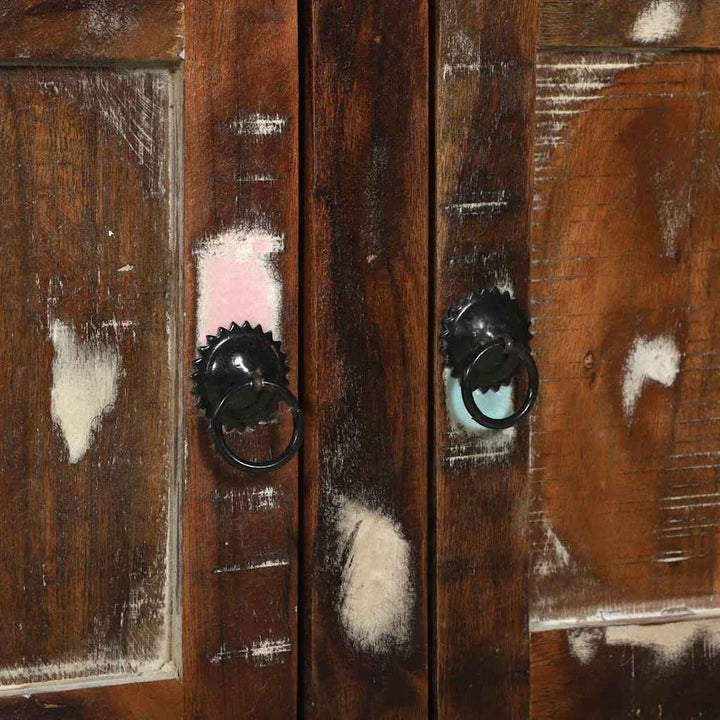 Sofabord Flerfarvet 80 x 54 x 45 cm Massivt genanvendt træ