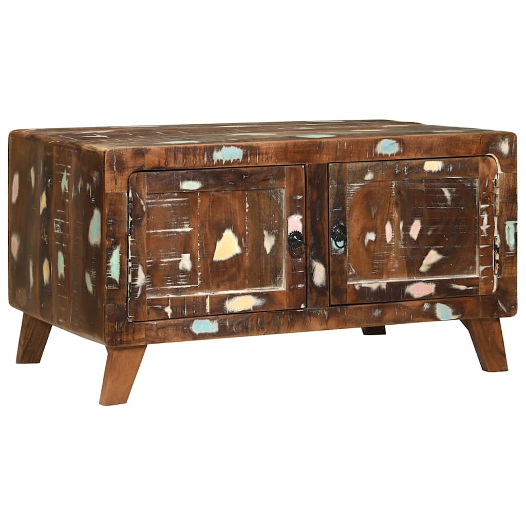 Sofabord Flerfarvet 80 x 54 x 45 cm Massivt genanvendt træ