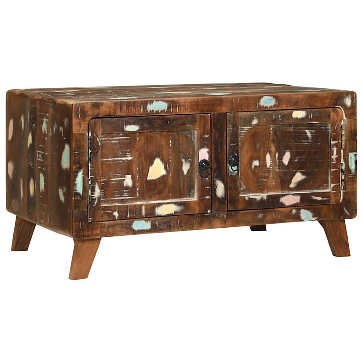 Sofabord Flerfarvet 80 x 54 x 45 cm Massivt genanvendt træ