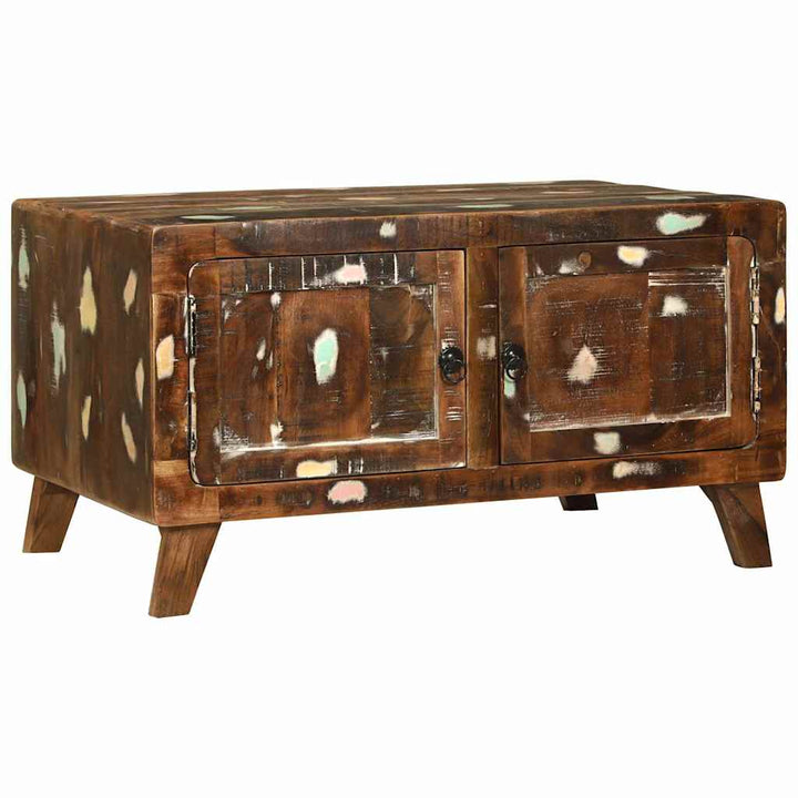Sofabord Flerfarvet 80 x 54 x 45 cm Massivt genanvendt træ