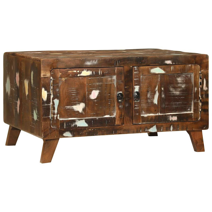 Sofabord Flerfarvet 80 x 54 x 45 cm Massivt genanvendt træ