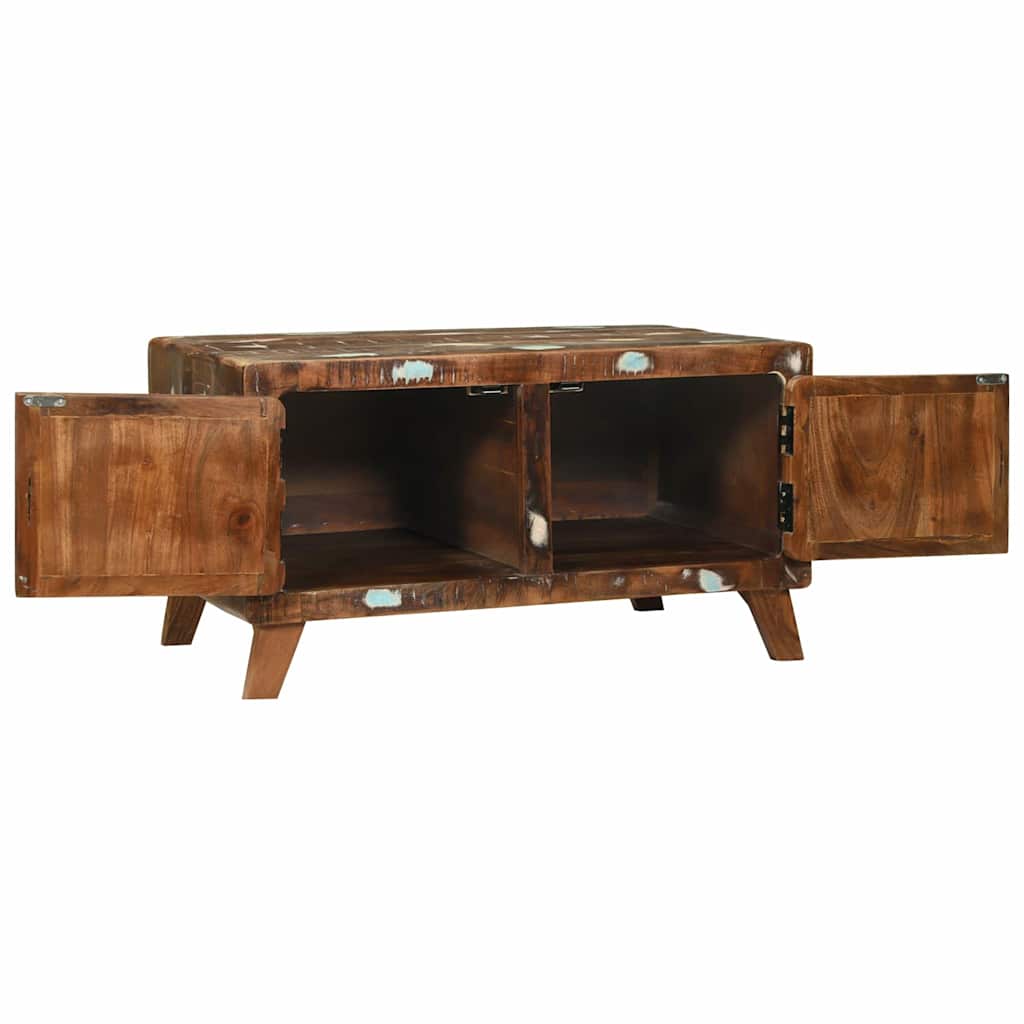 Sofabord Flerfarvet 80 x 54 x 45 cm Massivt genanvendt træ