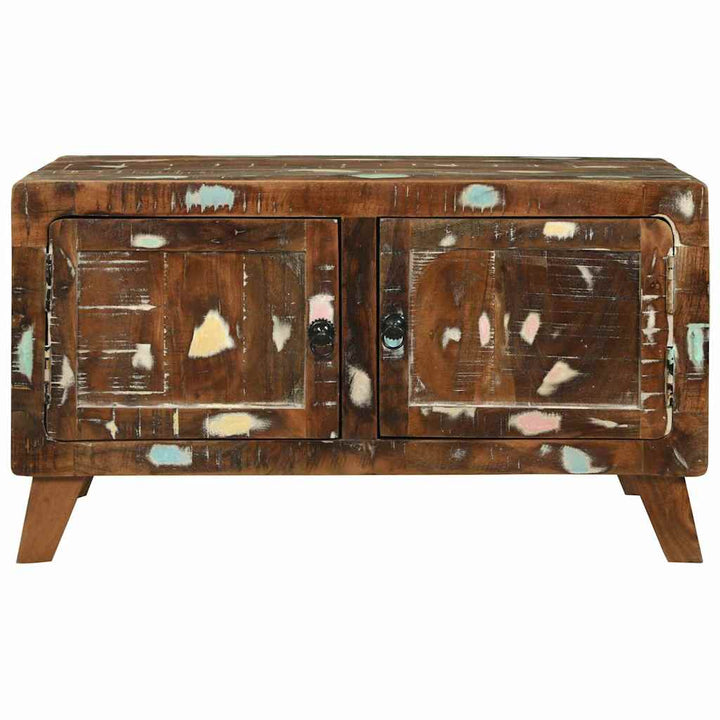 Sofabord Flerfarvet 80 x 54 x 45 cm Massivt genanvendt træ