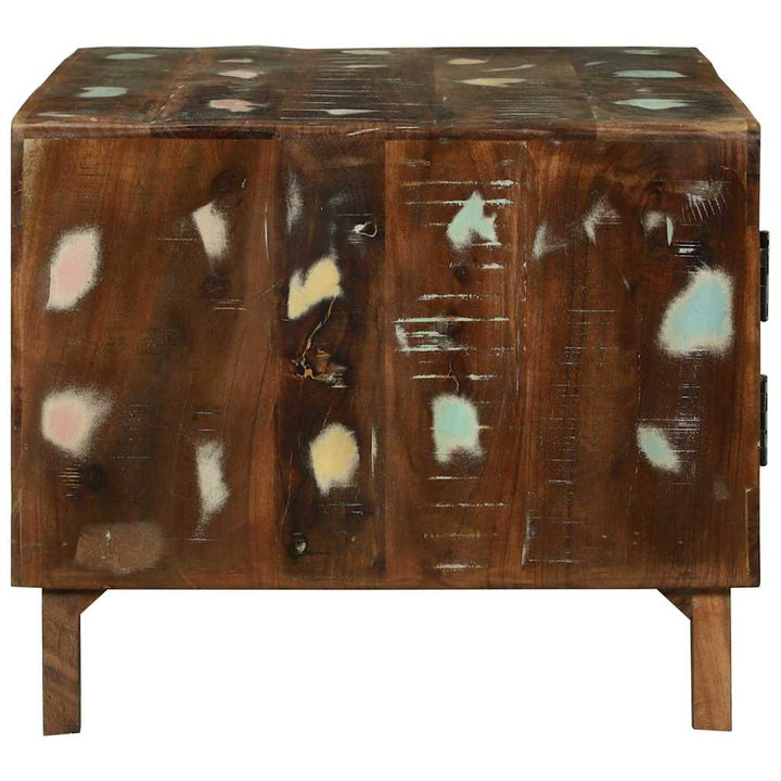 Sofabord Flerfarvet 80 x 54 x 45 cm Massivt genanvendt træ