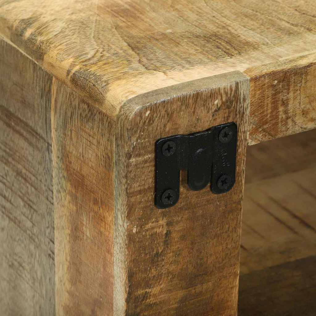 TV-skabssæt 3 pcs Brun 100 x 30 x 32 cm Massivt mangotræ