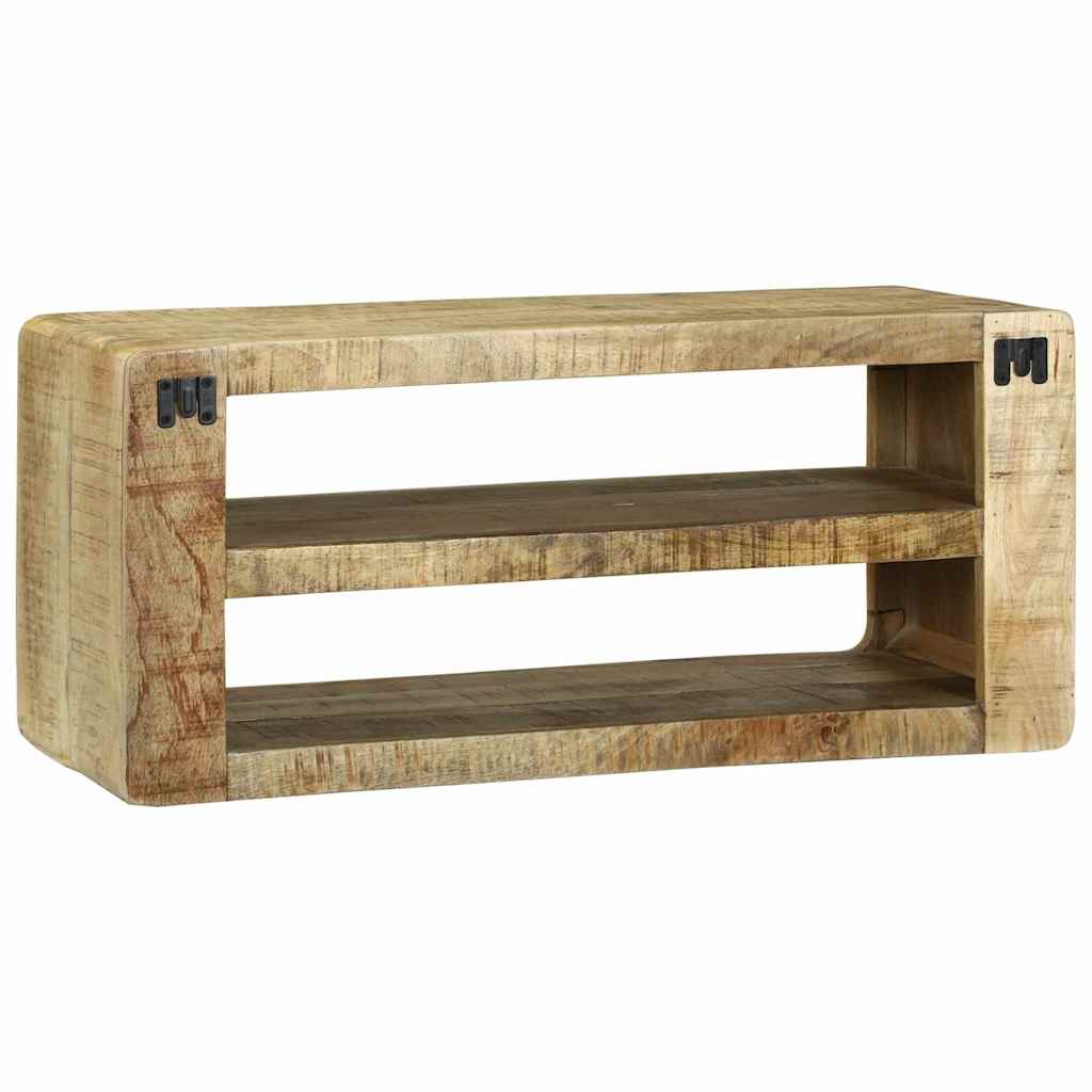TV Skab med hylde Brun 80 x 32 x 36 cm Massivt mangotræ