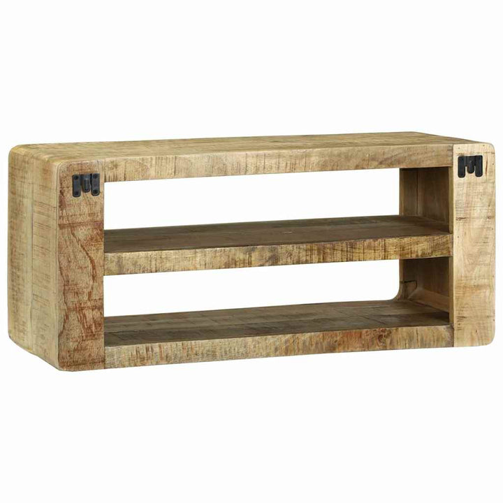 TV Skab med hylde Brun 80 x 32 x 36 cm Massivt mangotræ