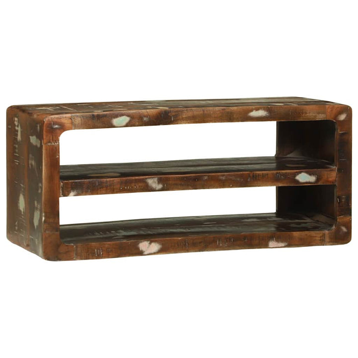 TV Skab Flerfarvet 80 x 32 x 36 cm Massivt genbrugstræ