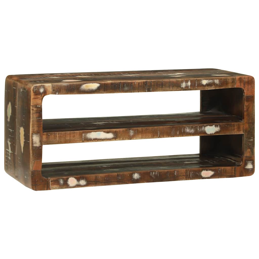 TV Skab Flerfarvet 80 x 32 x 36 cm Massivt genbrugstræ