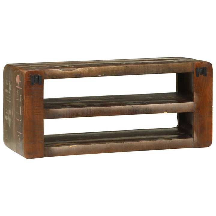 TV Skab Flerfarvet 80 x 32 x 36 cm Massivt genbrugstræ