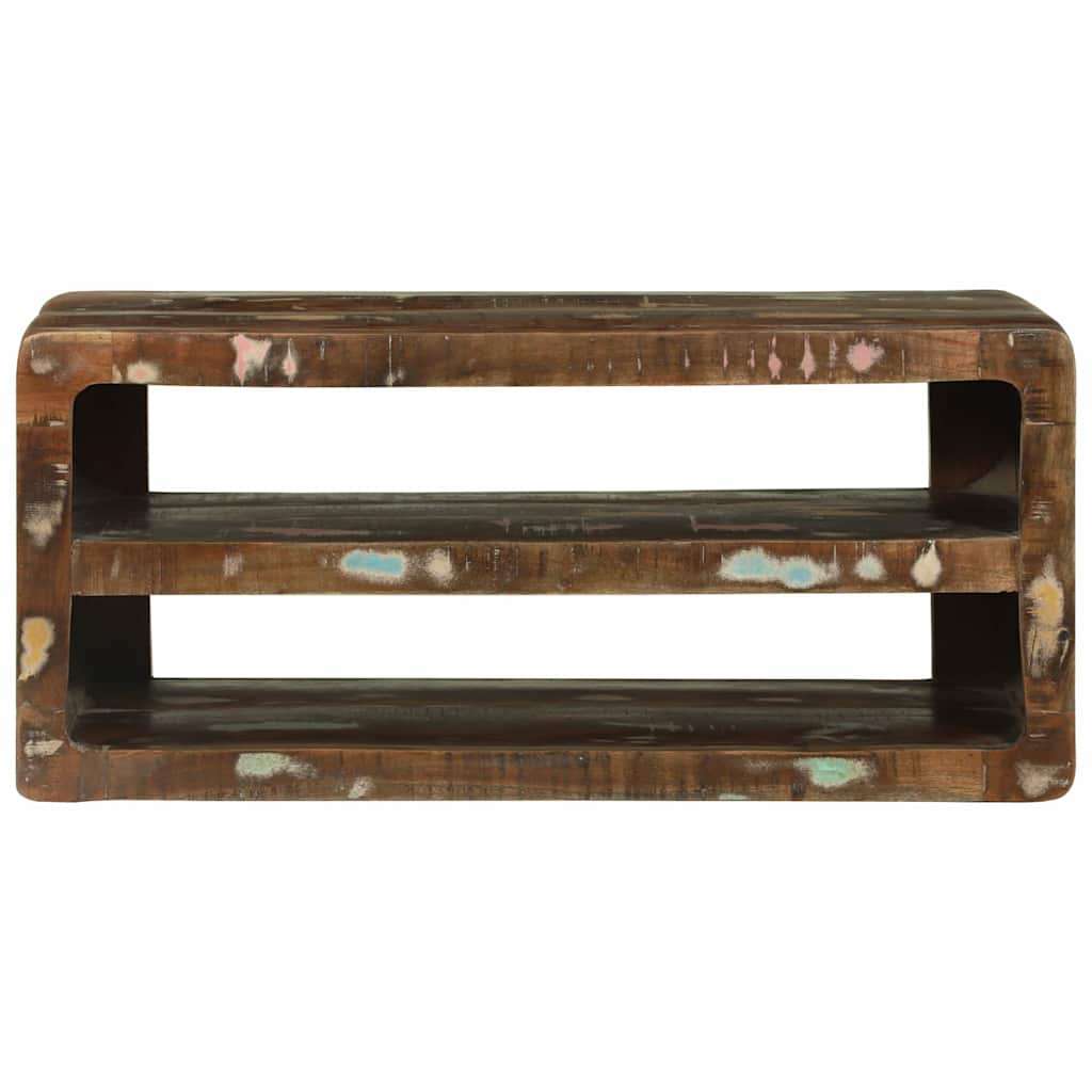 TV Skab Flerfarvet 80 x 32 x 36 cm Massivt genbrugstræ