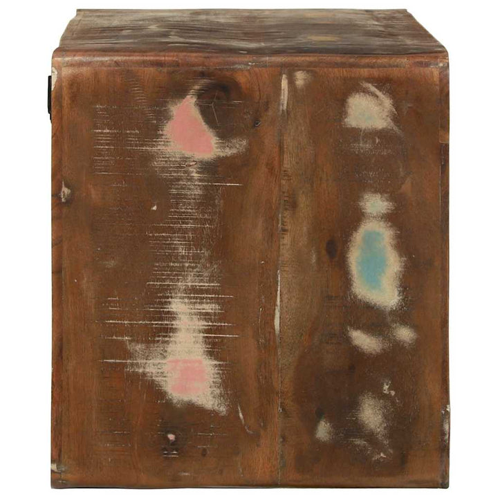 TV Skab Flerfarvet 80 x 32 x 36 cm Massivt genbrugstræ