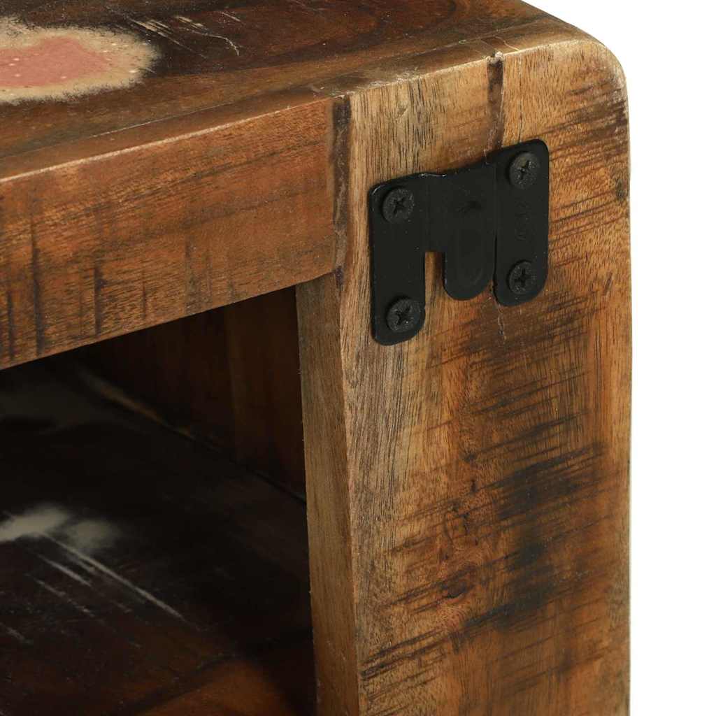 TV Skab Flerfarvet 100 x 32 x 36 cm Massivt genbrugstræ