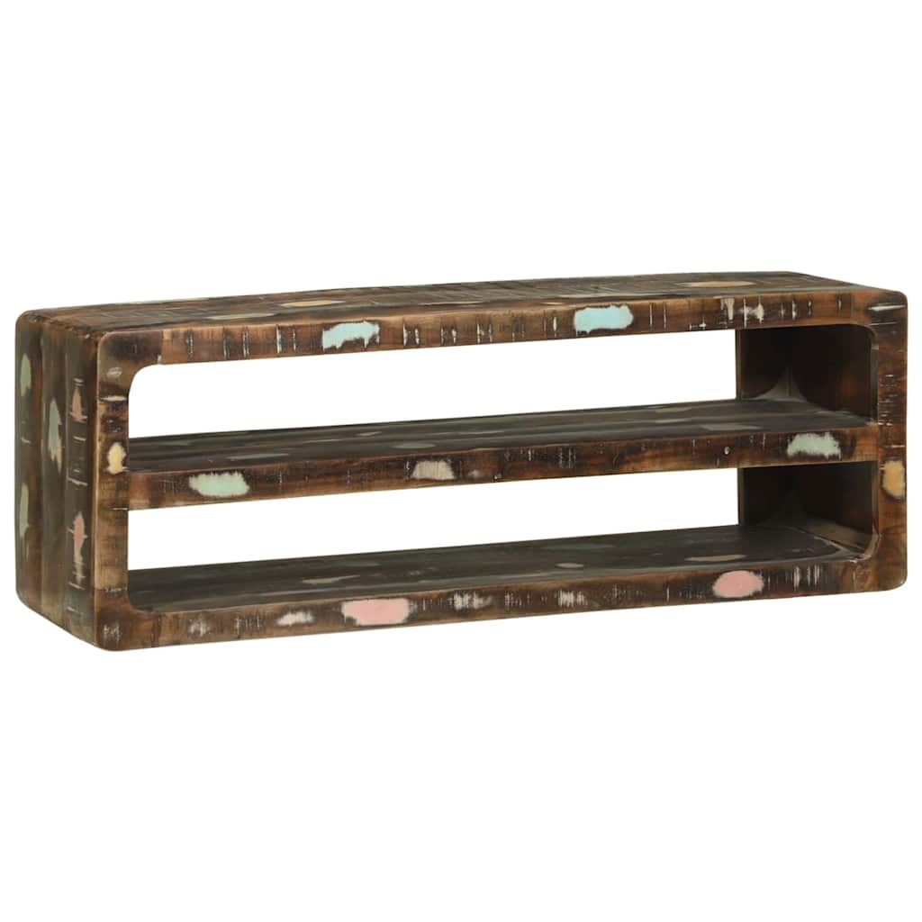 TV Skab Flerfarvet 100 x 32 x 36 cm Massivt genbrugstræ