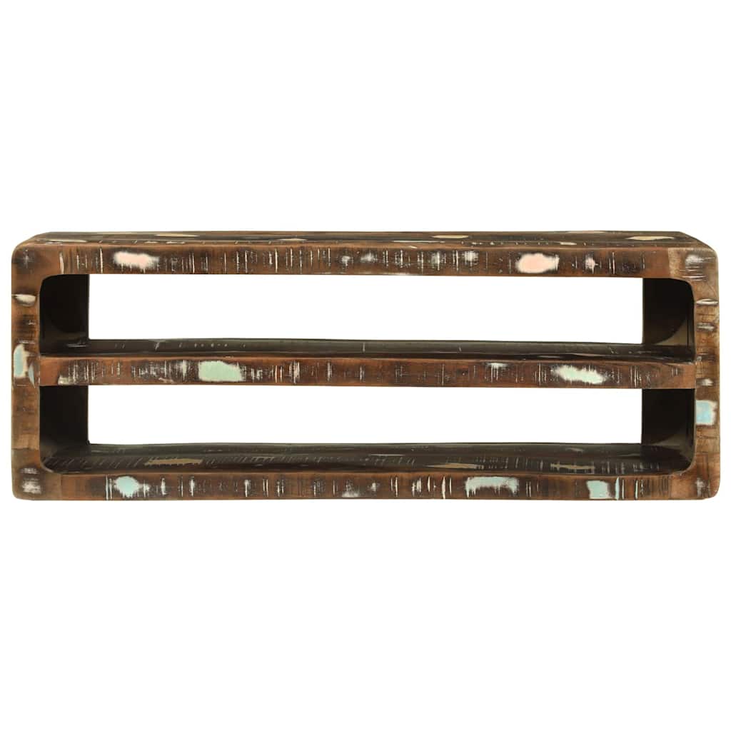 TV Skab Flerfarvet 100 x 32 x 36 cm Massivt genbrugstræ