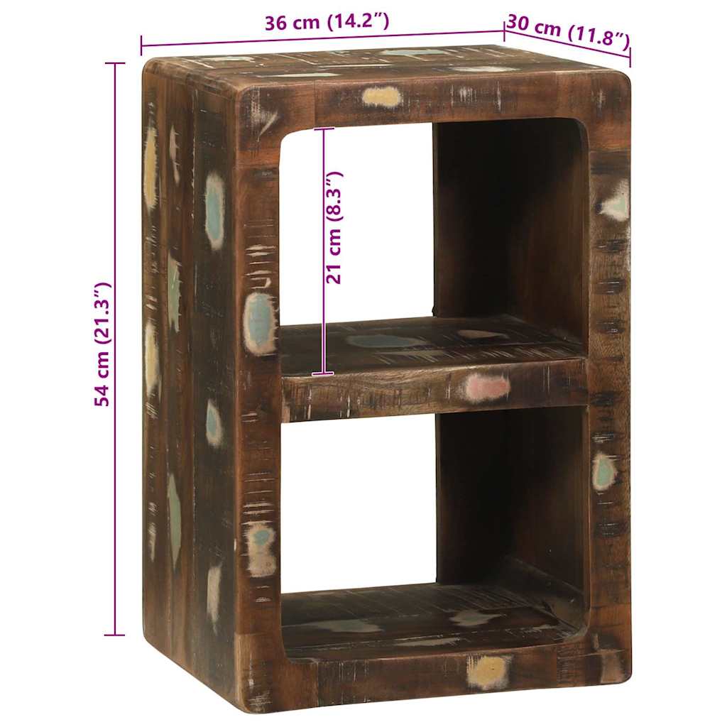 TV Skab Flerfarvet 36 x 30 x 54 cm Massivt genbrugstræ