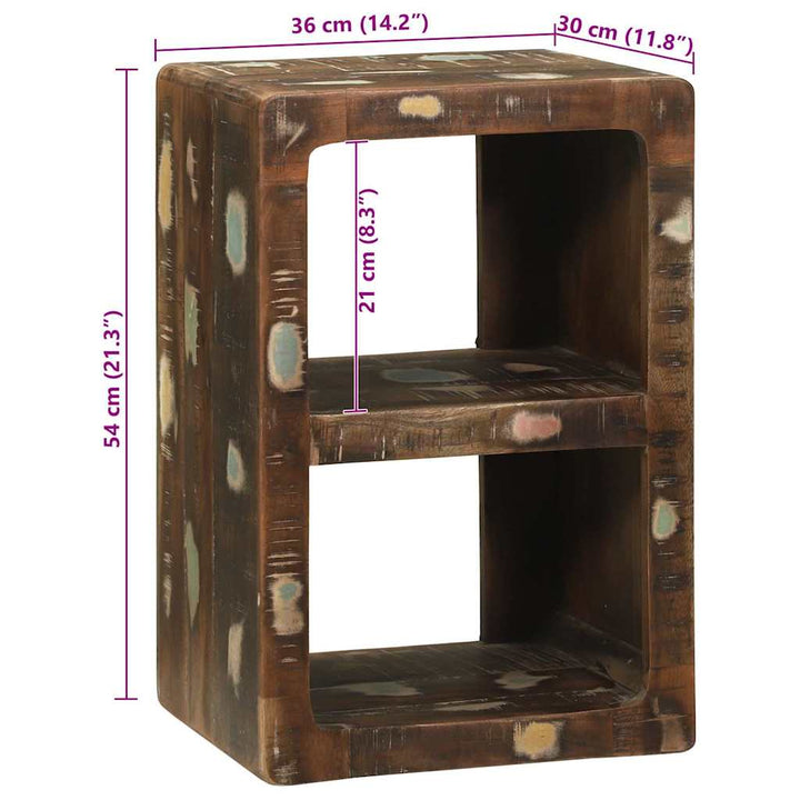 TV Skab Flerfarvet 36 x 30 x 54 cm Massivt genbrugstræ
