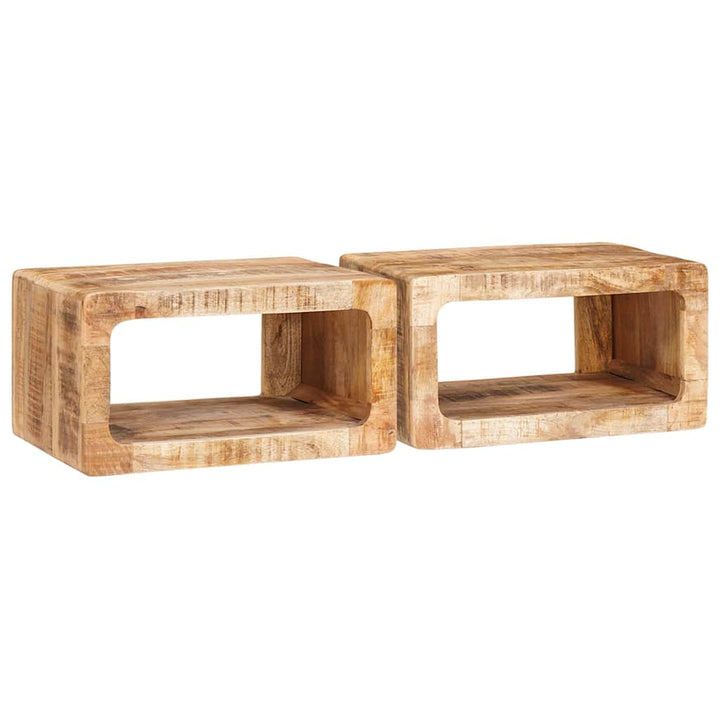 Sengeborde 45 x 30 x 24 cm Massivt mangotræ
