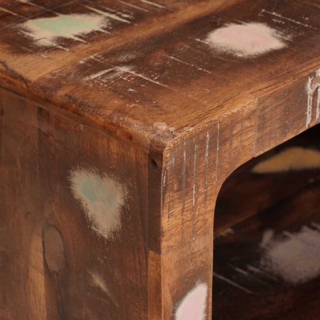 Sengeborde 45 x 30 x 24 cm Massivt genanvendt træ