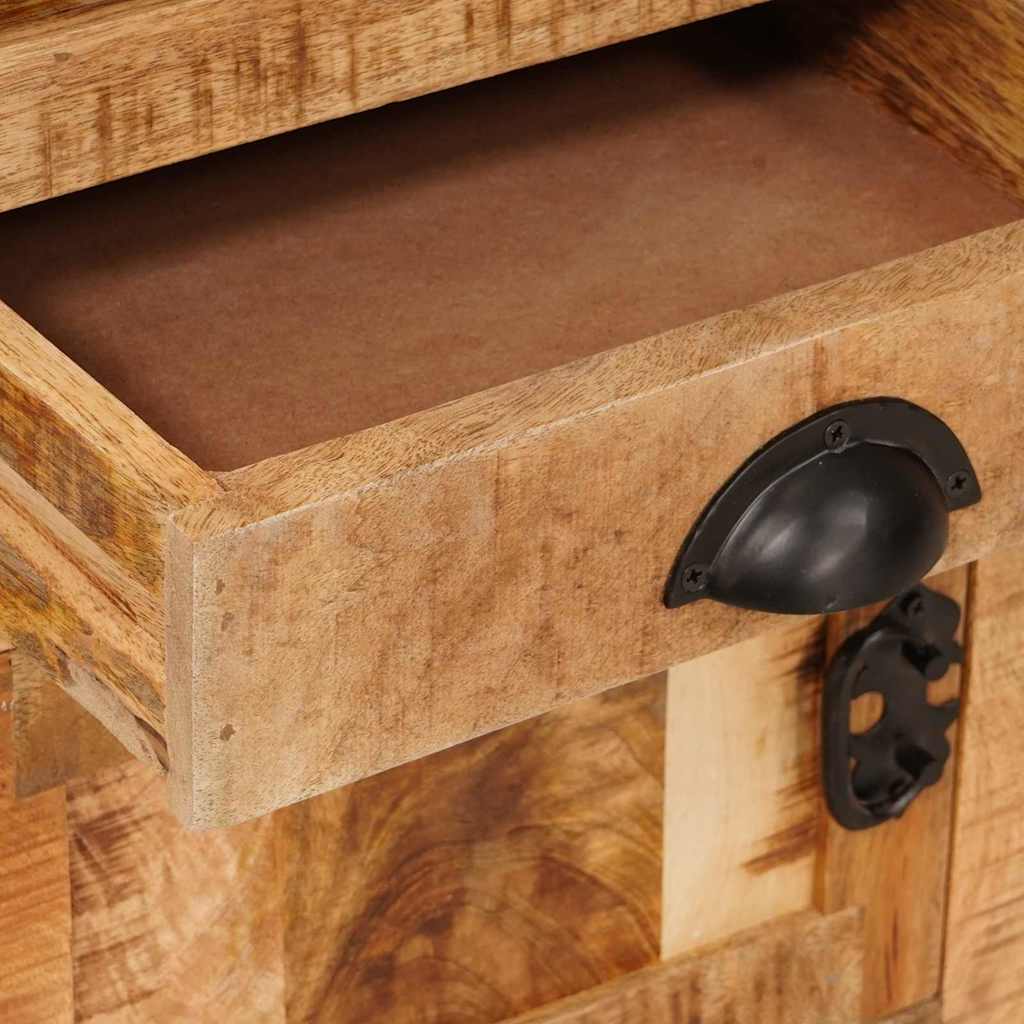Highboard med skuffe Brun 40 x 30 x 120.5 cm Massivt mangotræ