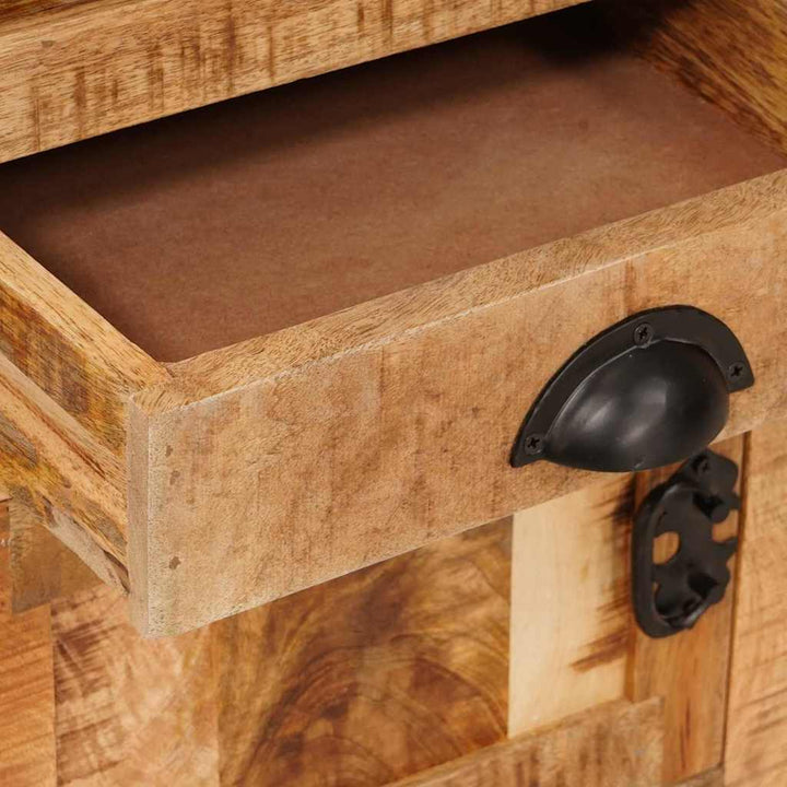 Highboard med skuffe Brun 40 x 30 x 120.5 cm Massivt mangotræ
