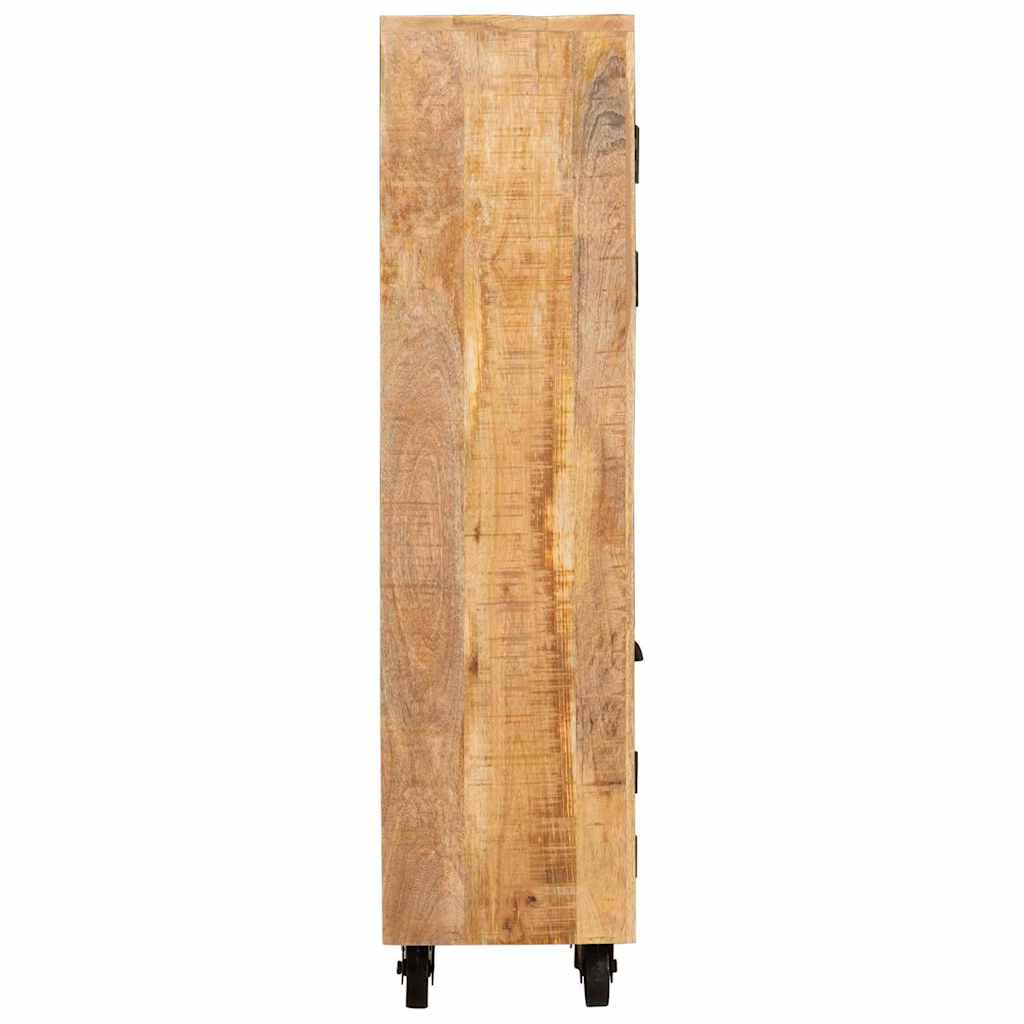 Highboard med skuffe Brun 40 x 30 x 120.5 cm Massivt mangotræ
