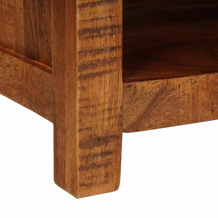 TV-skab Brun 110 x 30 x 40 cm Massivt mangotræ