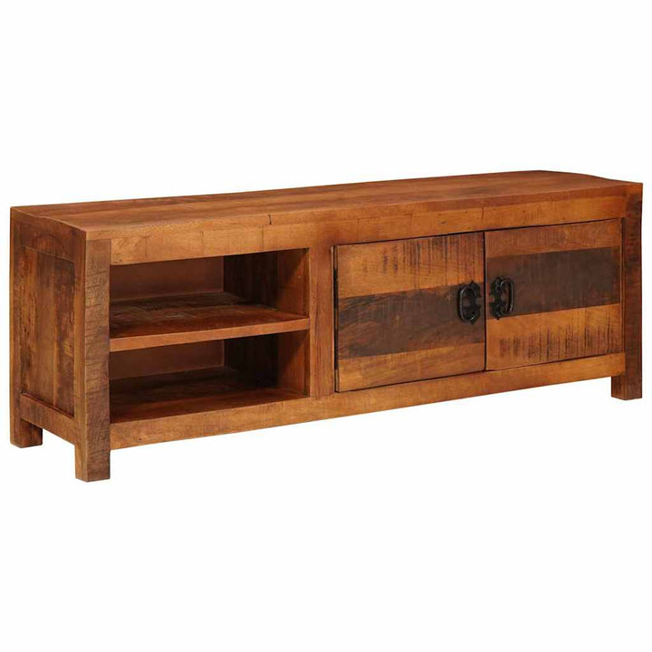 TV-skab Brun 110 x 30 x 40 cm Massivt mangotræ