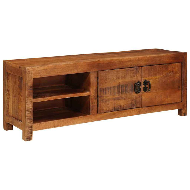 TV-skab Brun 110 x 30 x 40 cm Massivt mangotræ