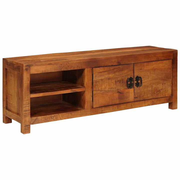 TV-skab Brun 110 x 30 x 40 cm Massivt mangotræ