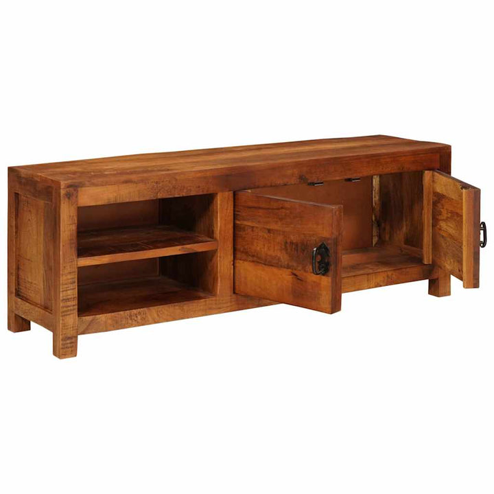 TV-skab Brun 110 x 30 x 40 cm Massivt mangotræ