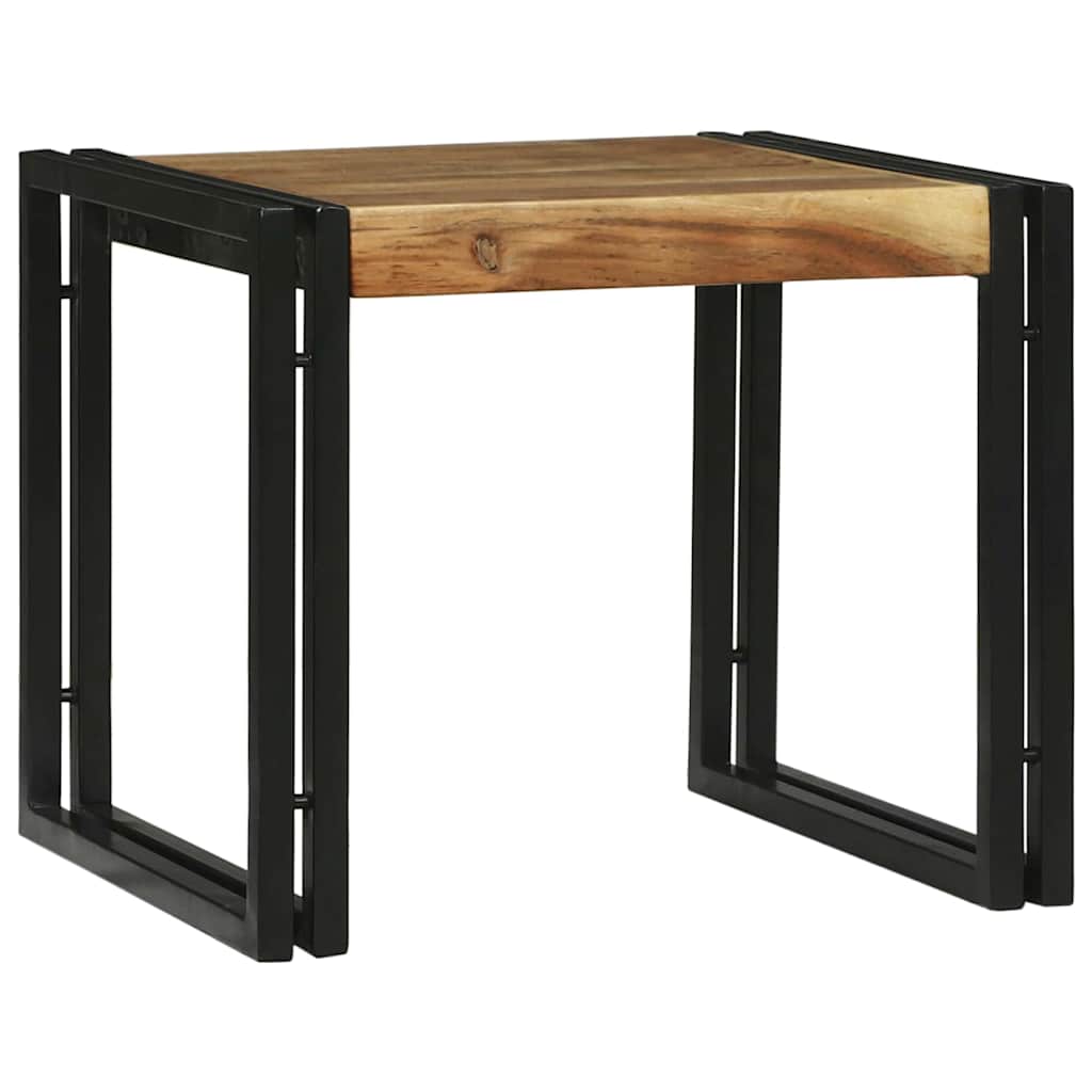 Sofabord 2 pcs Brun 48 x 40 x 40 cm Massivt akacietræ