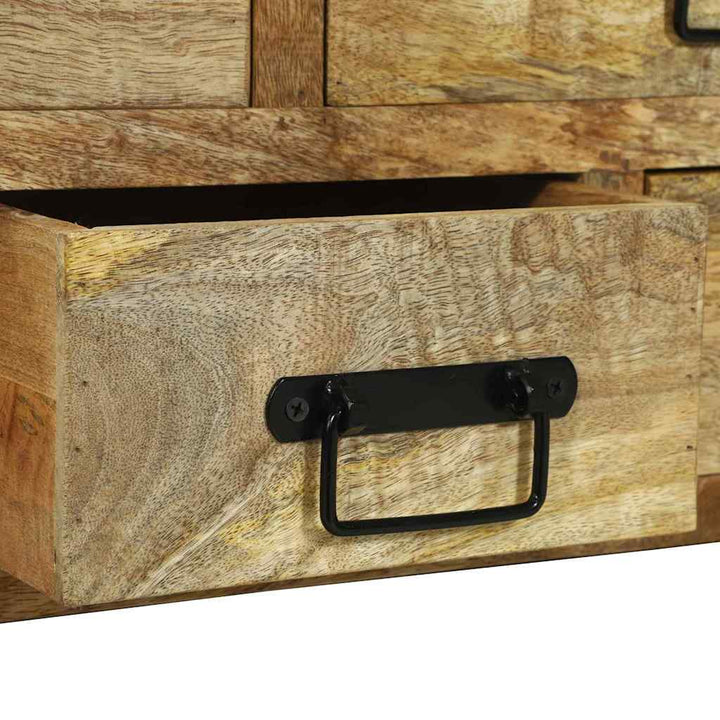 Sofabord med skuffe Brun 90 x 50 x 38 cm Massivt ru mangotræ