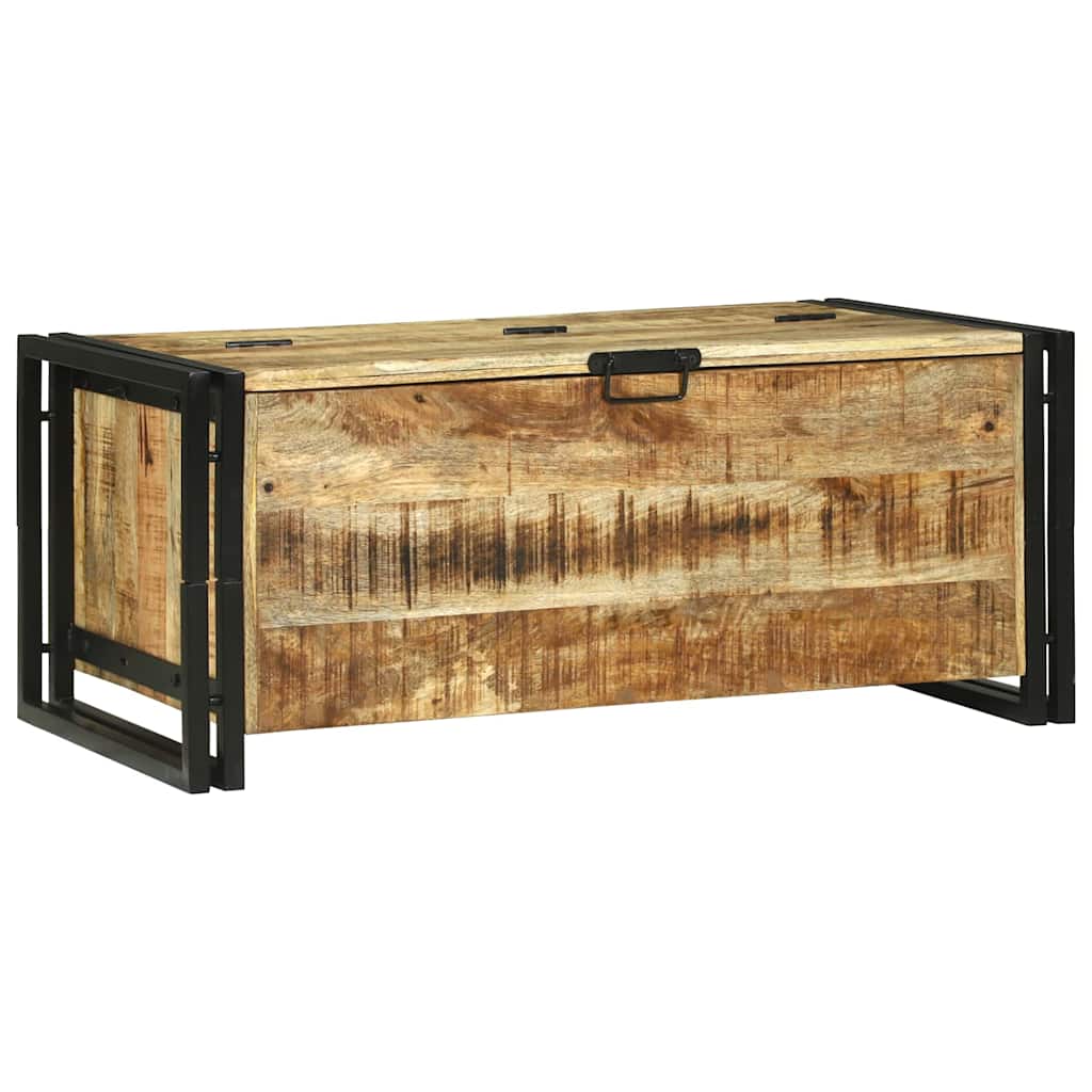 Sofabord med skuffe Brun 90 x 50 x 38 cm Massivt ru mangotræ