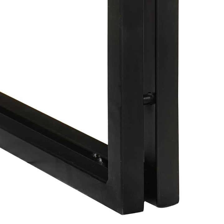 Nesting Bord 3 pcs Brun og sort Solid ru mango træ og metal