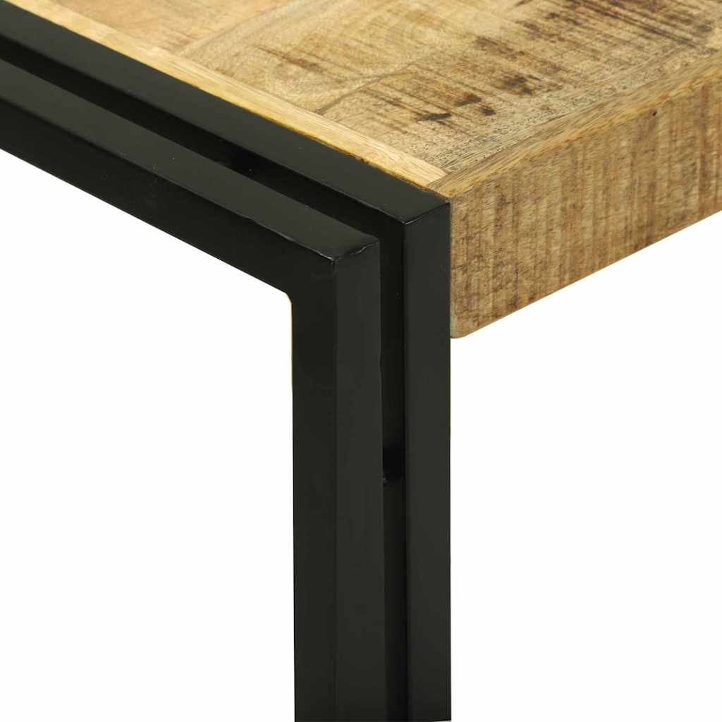 Konsolbord Brun 120 x 33 x 75 cm Massivt ru mangotræ