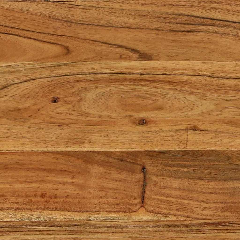 Konsolbord med hylde Brun 120 x 33 x 75 cm Massivt akacietræ