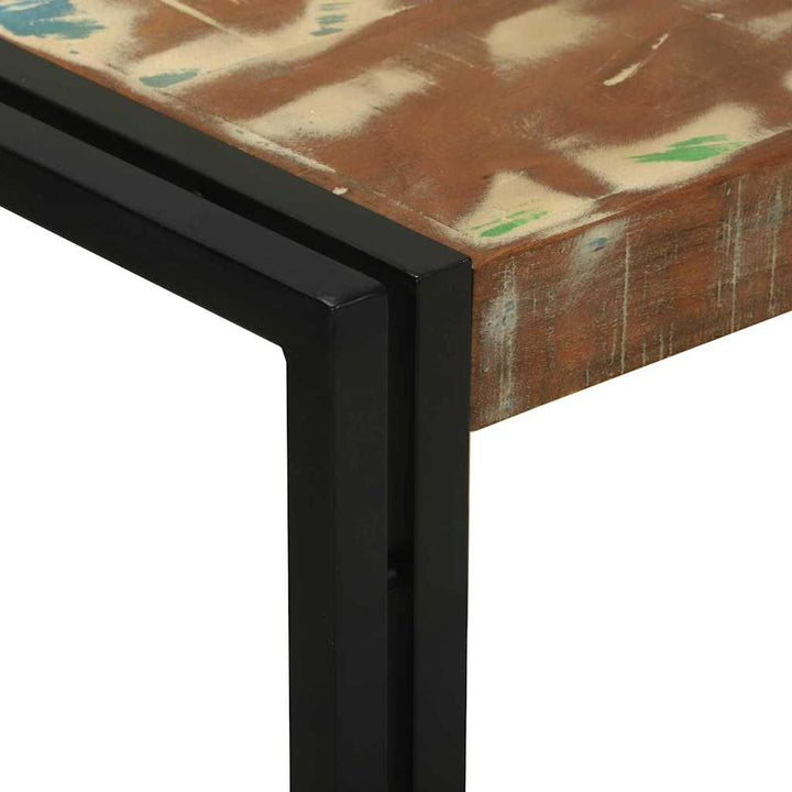 Konsolbord Flerfarvet 120 x 33 x 75 cm Massivt genanvendt træ