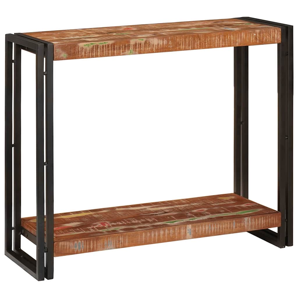 Konsolbord Flerfarvet 90 x 33 x 75 cm Massivt genanvendt træ