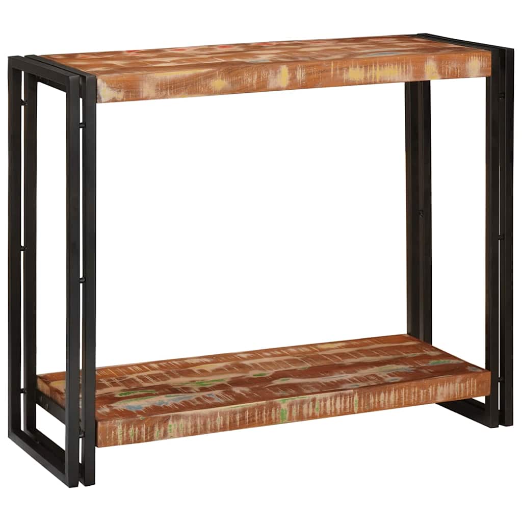 Konsolbord Flerfarvet 90 x 33 x 75 cm Massivt genanvendt træ