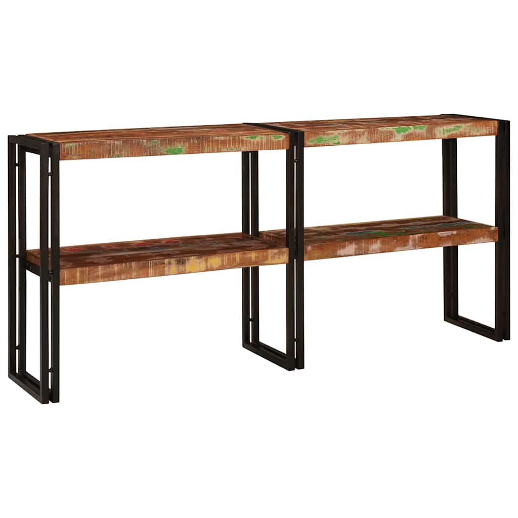 Konsolbord Flerfarvet 160 x 33 x 75 cm Massivt genanvendt træ