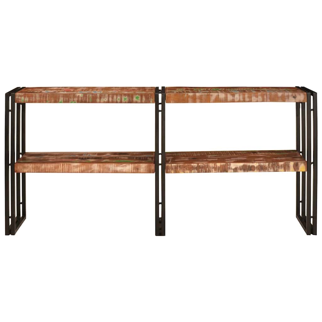 Konsolbord Flerfarvet 160 x 33 x 75 cm Massivt genanvendt træ