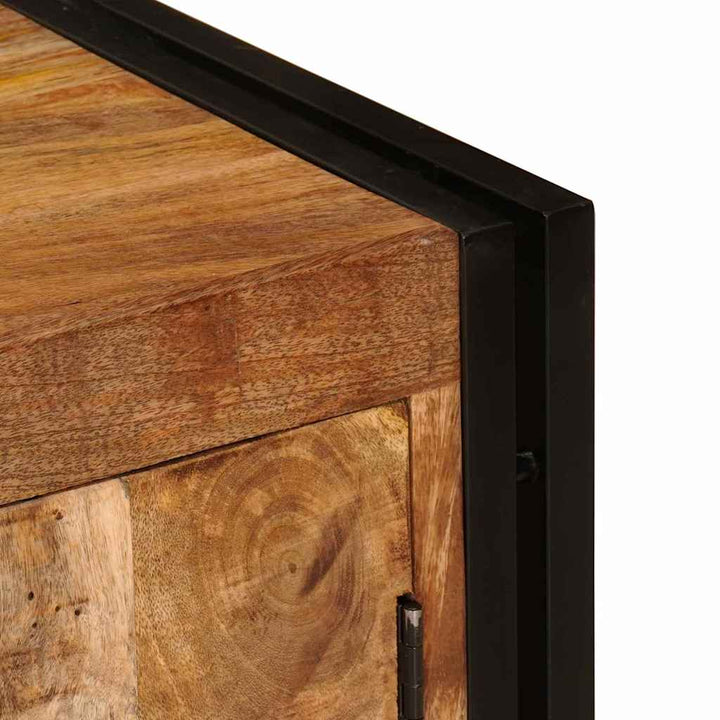 TV-skab Brun 120 x 30 x 50 cm Massivt ru mangotræ