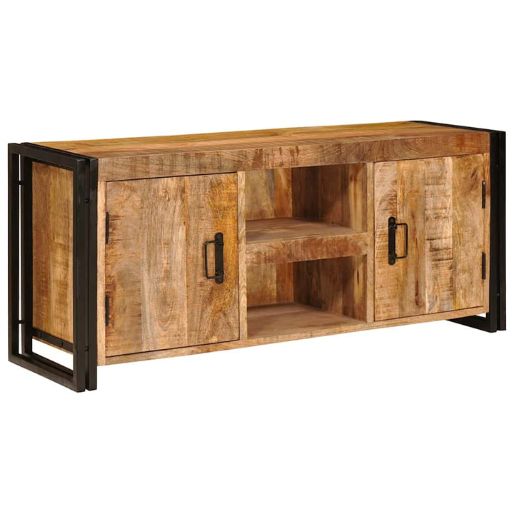 TV-skab Brun 120 x 30 x 50 cm Massivt ru mangotræ