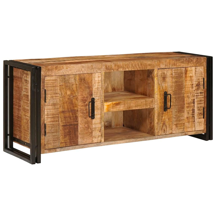 TV-skab Brun 120 x 30 x 50 cm Massivt ru mangotræ