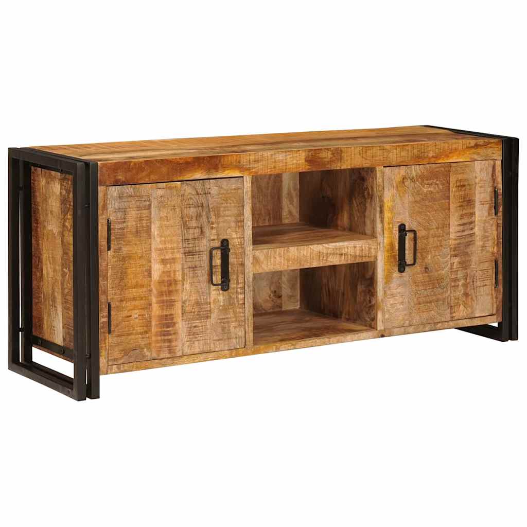 TV-skab Brun 120 x 30 x 50 cm Massivt ru mangotræ