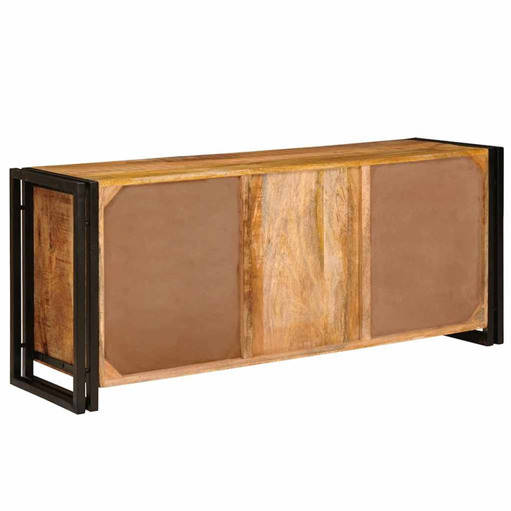 TV-skab Brun 120 x 30 x 50 cm Massivt ru mangotræ