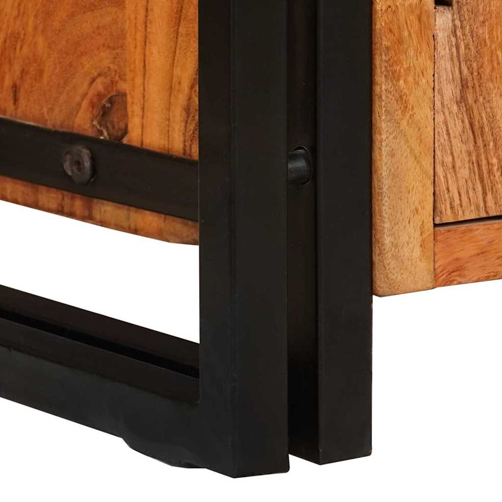 TV-skab Brun 120 x 30 x 50 cm Massivt akacietræ