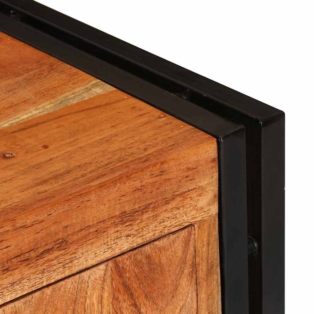 TV-skab Brun 120 x 30 x 50 cm Massivt akacietræ